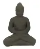 Product image 1 of the product “Seated Buddha Borobudur, 18cm high, cast lava stone, antique finish ”
